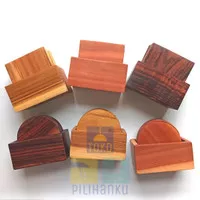 SET TATAKAN GELAS KAYU COASTER dgn Tempat Alas Gelas Mug Cangkir Kopi