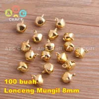 lonceng kerincing gold isi 100bh grosir bahan gelang aksesoris