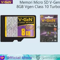 V-GEN MICRO SD 8GB TURBO CLASS 10 100MB/S VGEN MEMORY CARD 8GB ORI
