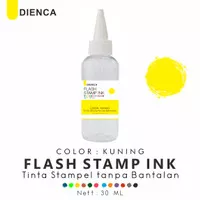 Tinta Stempel Flash Dienca Official 30ml Warna Kuning