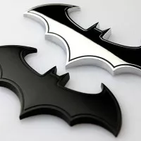 Emblem 3d batman full metal mobil motor kalelawar bats