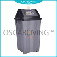 Tempat Sampah SL Plastic/Modern Trash Bin 20 Liter - SILVER