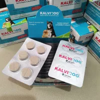 Kalvidog - 1 strip isi 6 butir Vitamin Bulu untuk anjing