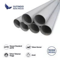 Pipa Stainless Steel 304 Welded SCH 10 1 1/2 In x 6 M -Sutindo Store