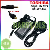 Adaptor Charger laptop Toshiba 19V 2.37A 45W 4.0*1.7mm FOR PA3822U-1AC