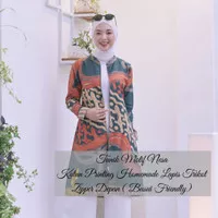 Nesa Baju Tunik Wanita Batik Prabuseno Katun Lapis Trikot Tunik Cantik