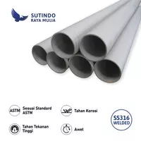 Pipa Stainless Steel 316L Welded SCH10 2 1/2 In x 6 M -Sutindo Store