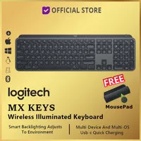 Logitech MX Keys Wireless Illuminated Keyboard Bluetooth Multi Device