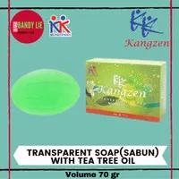 Sabun mandi Kangzen Transparent Soap With Tea Tree Oil Original KK