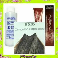 pewarna rambut/hair Color loreal majibrown B5.05 + oxidant