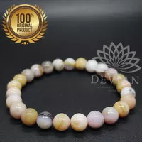 Gelang Batu Pink Opal 7-8mm Asli dan Natural