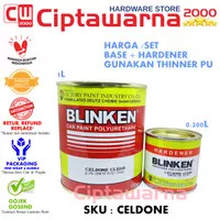 Clear Coat Blinken CELDONE CLEAR 1 liter set Pernis Clearcoat