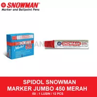 SPIDOL SNOWMAN JUMBO J-450 / SPIDOL PERMANEN WARNA MERAH