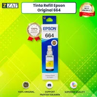 Tinta Printer Epson 664 Yellow ink T6644 refill Original