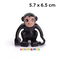 Building Block - Mainan edukasi anak - Monyet Hitam - Black Monkey