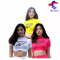 ATASAN KAOS SENAM AEROBIC CROP RBO BAJU SENAM ZUMBA YOGA FITNES GYM