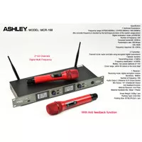 Mic Ashley MCR 168 Wireless Original Produk Ashley - red