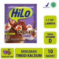 Hilo Chocolate Taro 1 Renceng isi 10 Sachet