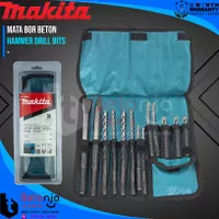 Makita Hammer Drill Bits Set 13 Pcs Mata Bor Beton Chisel SDS Plus