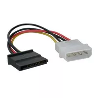 Cable Power sata 15 pin female To Molex 4 pin male standard Adapter