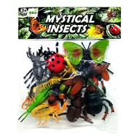 Mainan Anak Binatang Karet Serangga Mystical Insects isi 12pcs