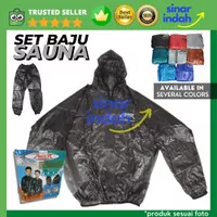 Baju Sauna / Sauna Suit / Jaket Hujan Suit All Size Set Baju Celana