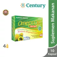 Omepros Mini Caps 10 Kapsul / Suplemen / Omega 3 / Kolesterol / LDL