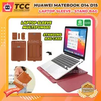 Huawei MateBook D14 D15 Tas Sleeve Laptop Stand Bag Sarung Case Cover