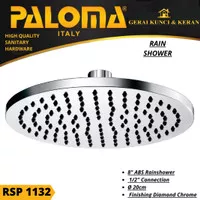 PALOMA RSP 1132 Rain Shower 8 inch (20cm) Kepala Shower ABS Chrome