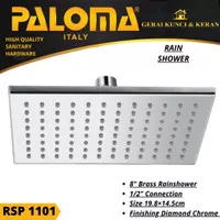 Rain Shower PALOMA RSP 1101 Head Headshower Rainshower Mandi