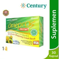 Omepros Mini Caps 30 Kapsul / Suplemen / Omega 3 / Kolesterol / LDL