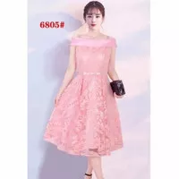 Dress pesta korea - Midi dress - Bridesmaid dress - Party dress