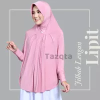 Jilbab Lengan Panjang Fatiyah Instan Jersey