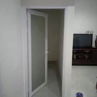 Pintu Aluminium Full Kaca + Kaca Film per 1 daun berikut Kuse