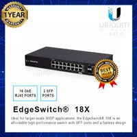 Switch UBIQUITI 16 Port EdgeSwitch 18X ( ES-18X ) Edge Switch 18 X