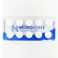 NEUROBION PUTIH VITAMIN NEUROTROPIK @10 TAB/STRIP VITAMIN B1, B6, B12