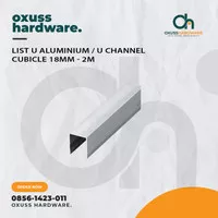 List U Aluminium / U Channel Cubicle 18 MM