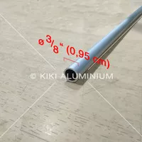 Pipa Aluminium 3/8" - Diameter 0,9 cm - Pjg. 6 meter t. 1 mm (Silver)