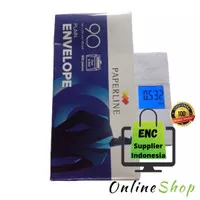 enc -100 lembar amplop 90 pps paperline putih 90s polos env 90pps/ pak