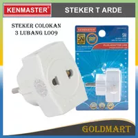 Steker Listrik 3 Lubang / Kenmaster Steker Adaptor L009