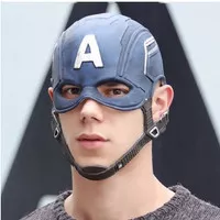 Topeng captain amerika avengers full head latex cosplay halloween