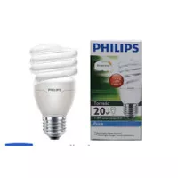 Lampu philips tornado 20w putih dan kuning e27