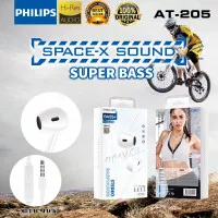 Handsfree Headset Earphone Philips AT-205 Plus Mic Stereo Suara Bagus