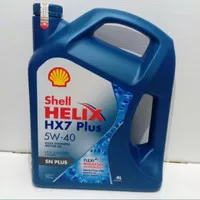 OIL OLI MOTOR SHELL HELIX HX7 PLUS 5W-40 FULLY SYNTHETIC 4000ml 4L
