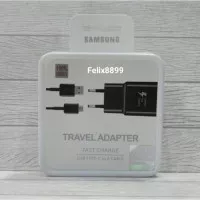 CHARGER SAMSUNG USB TYPE C FAST CHARGING ORIGINAL SAMSUNG GALAXY A50 - Hitam