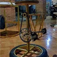 bar stool, kursi bar sepeda, kursi besi, kursi bicycle,kursi recycle