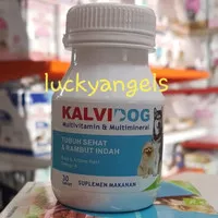KALVIDOG MULTIVITAMIN 1 Botol 30 butir - Kalvidog Vitamin Bulu Anjing