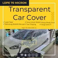 cover mobil transparan - sarung mobil transparan - selimut plastik