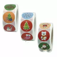 SALE 100 pcs!!! Stiker Xmas 8 Motif UKURAN KECIL