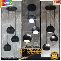 LAMPU GANTUNG 3 IN 1 LAMPU GANTUNG HIAS MINIMALIS CAFE RUANG TAMU